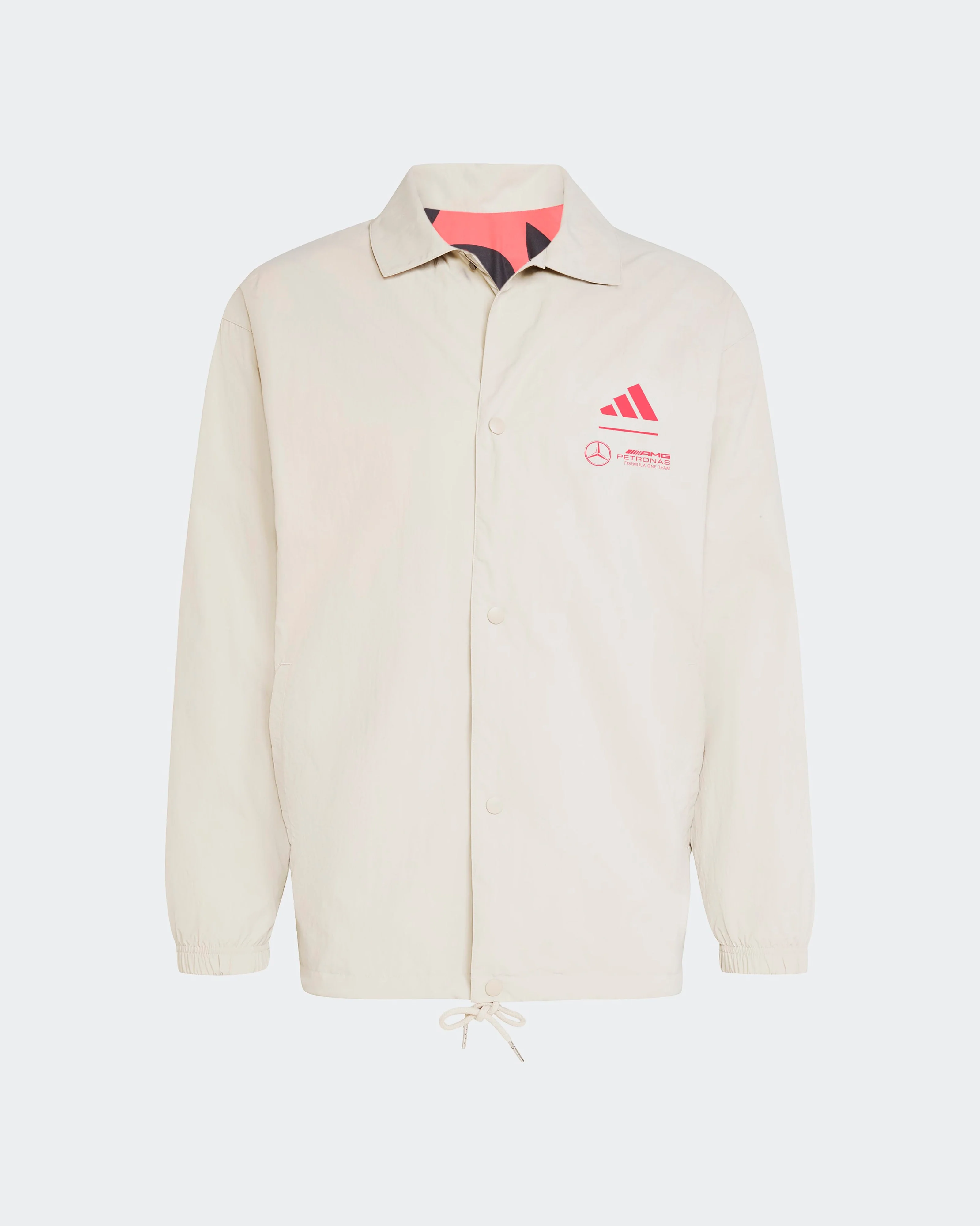 Mens Miami Coach Jacket Beige - Image 7