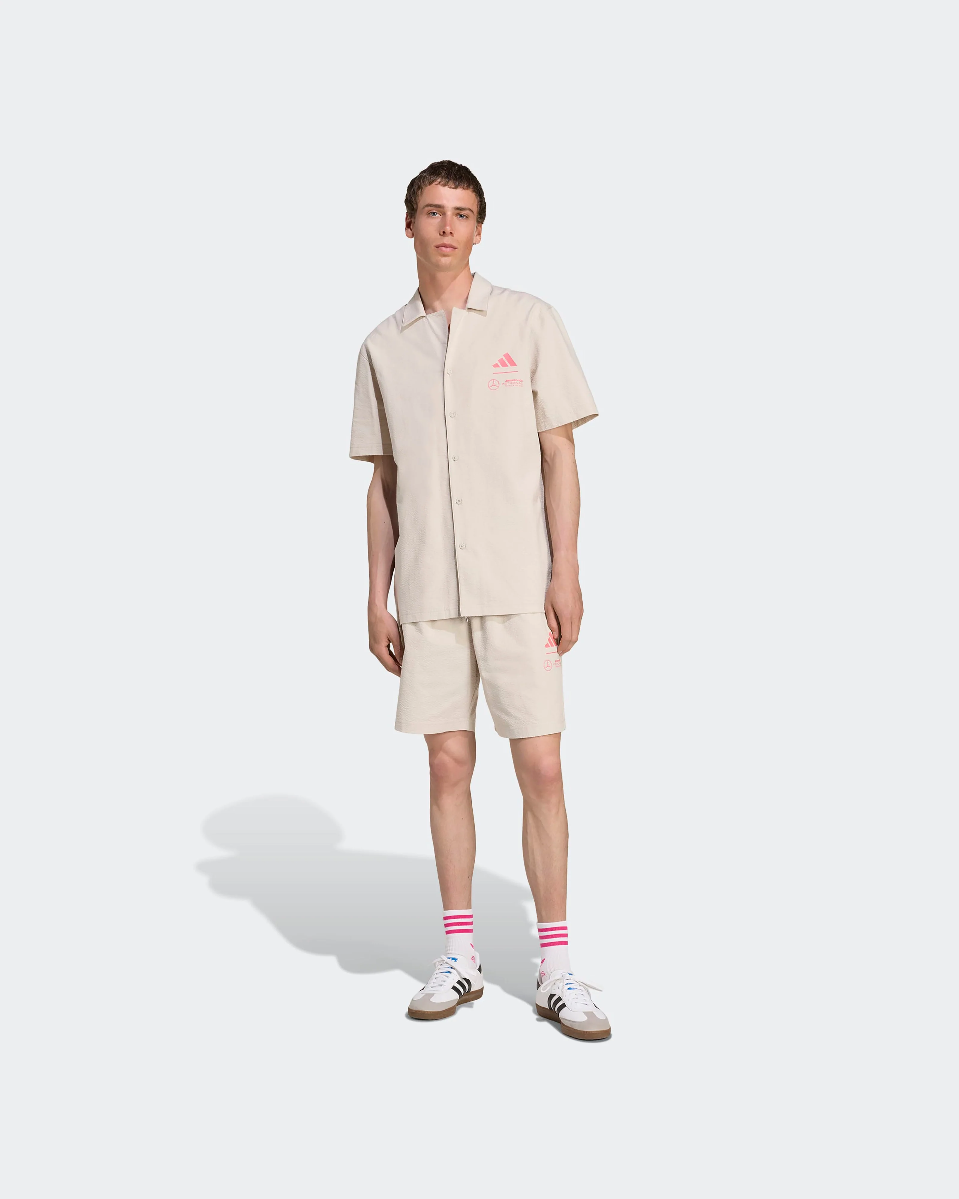 Mens Miami Shirt Beige - Image 3