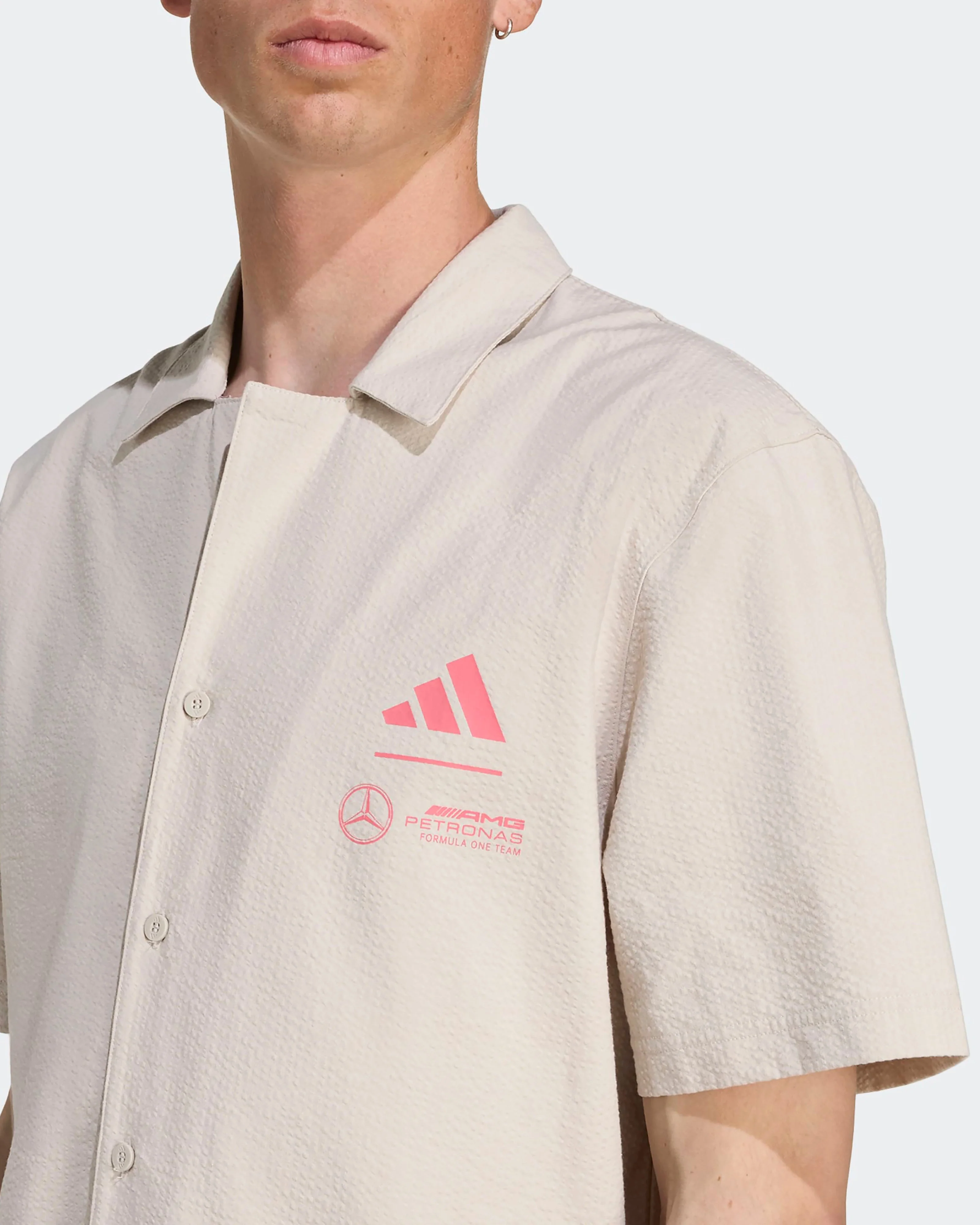 Mens Miami Shirt Beige - Image 4