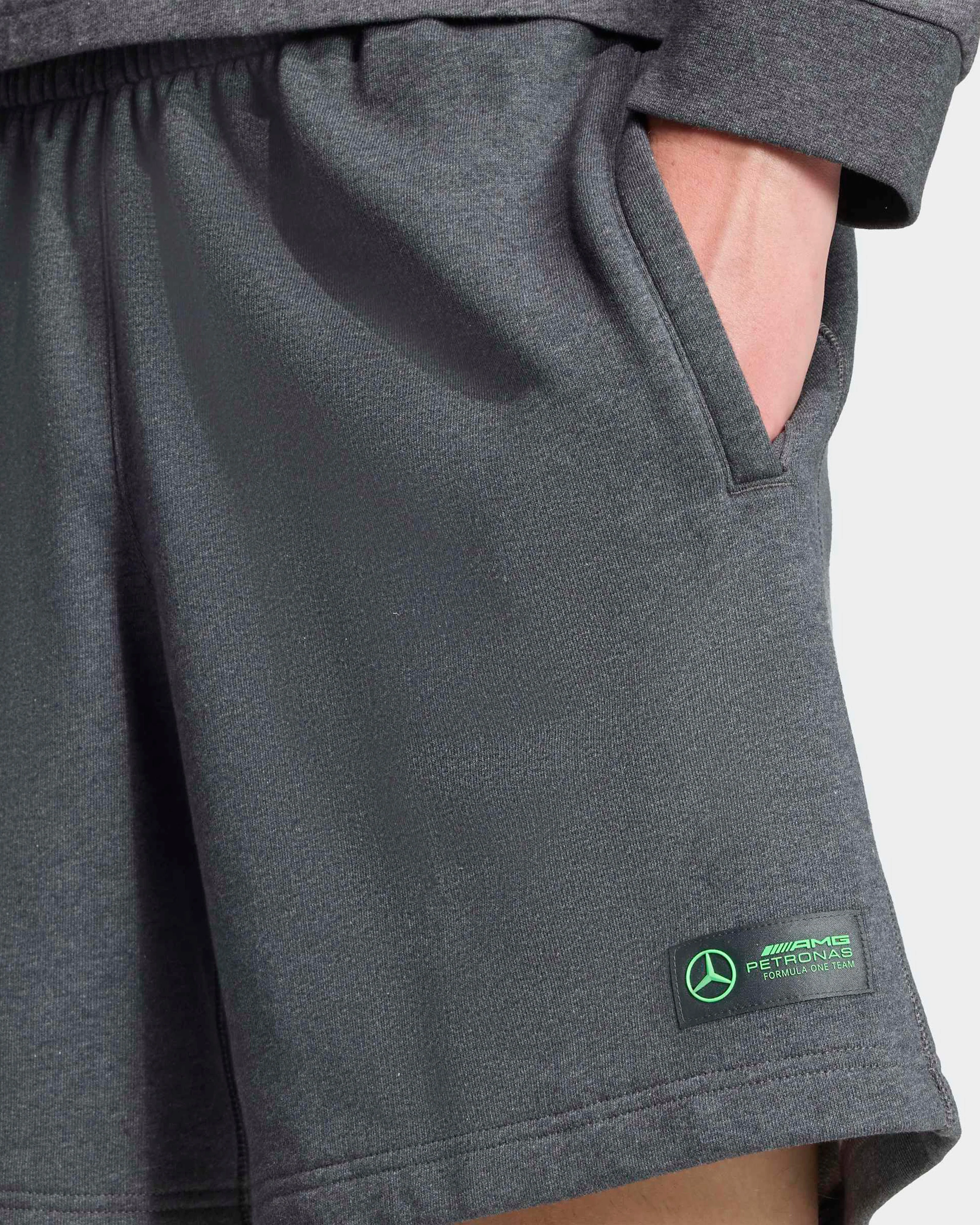 Mens Premium Sweat Shorts Grey - Image 3