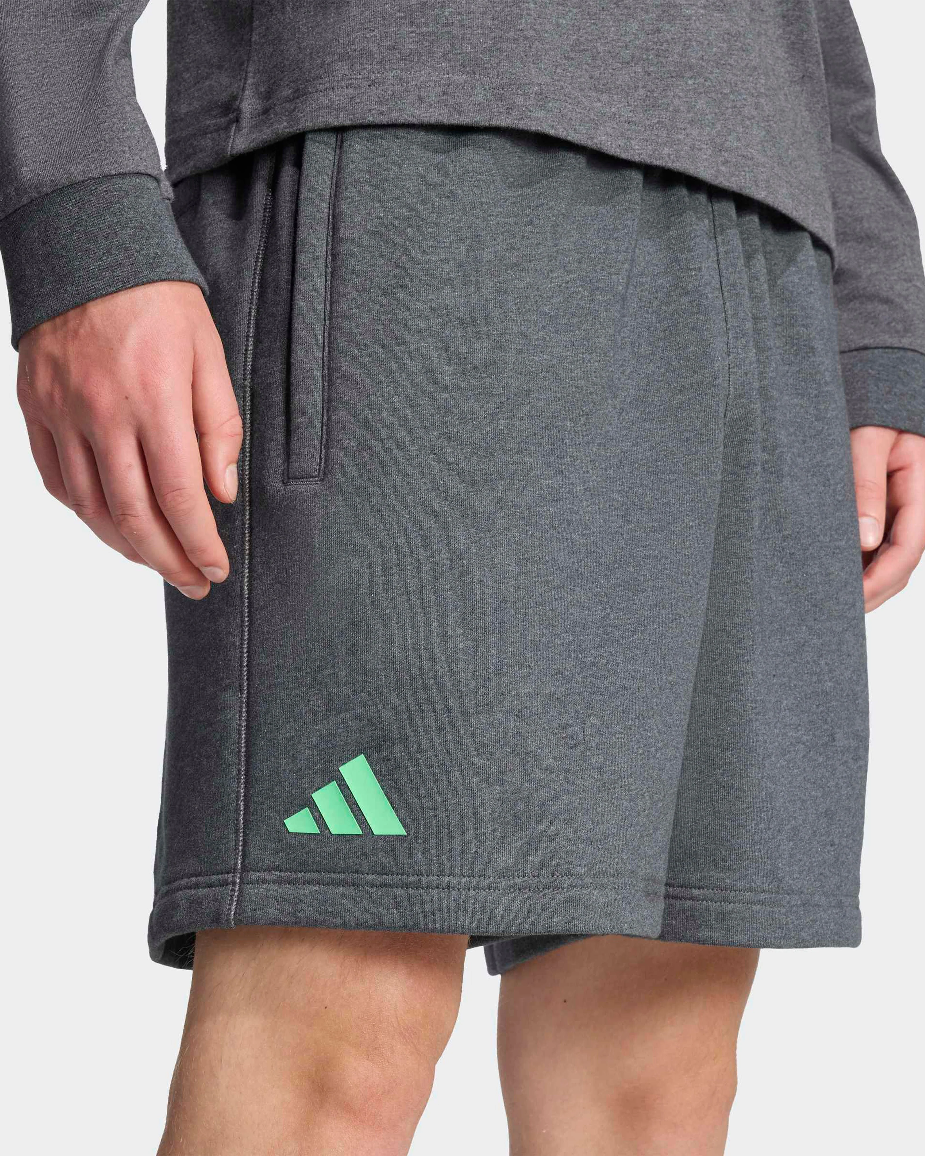 Mens Premium Sweat Shorts Grey - Image 5