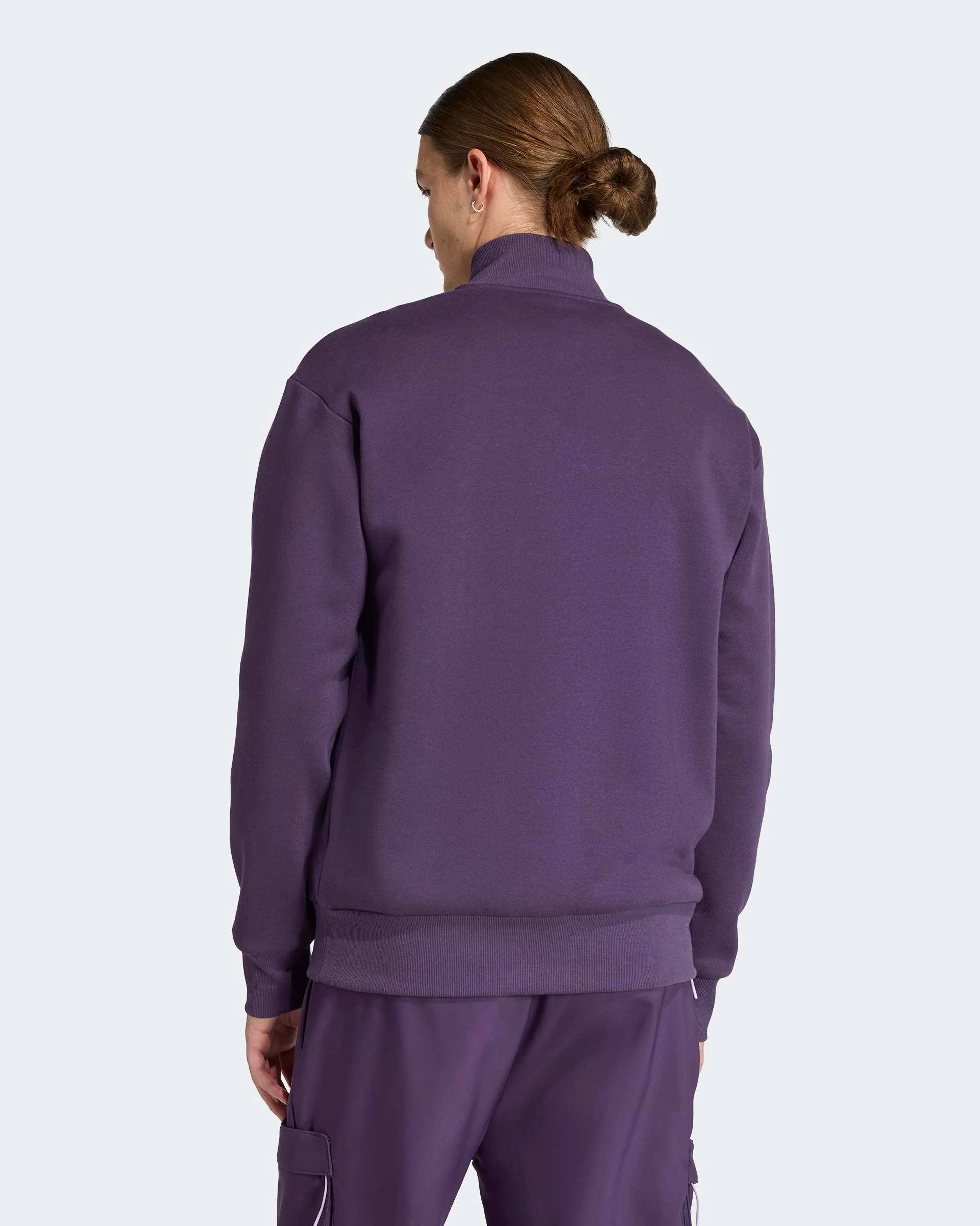 Mens Premium Woven Fleece Top Dark Purple - Image 2