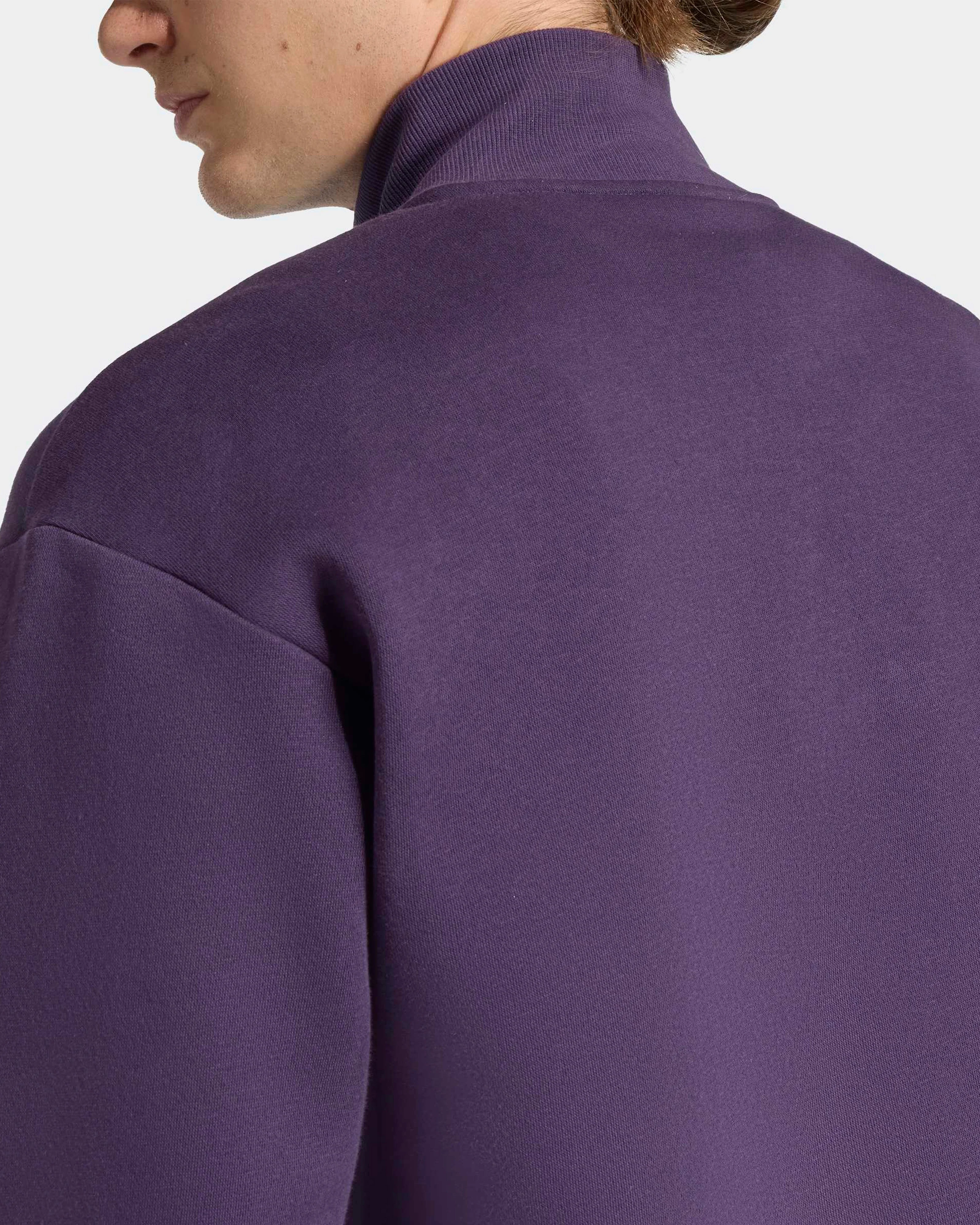 Mens Premium Woven Fleece Top Dark Purple - Image 5