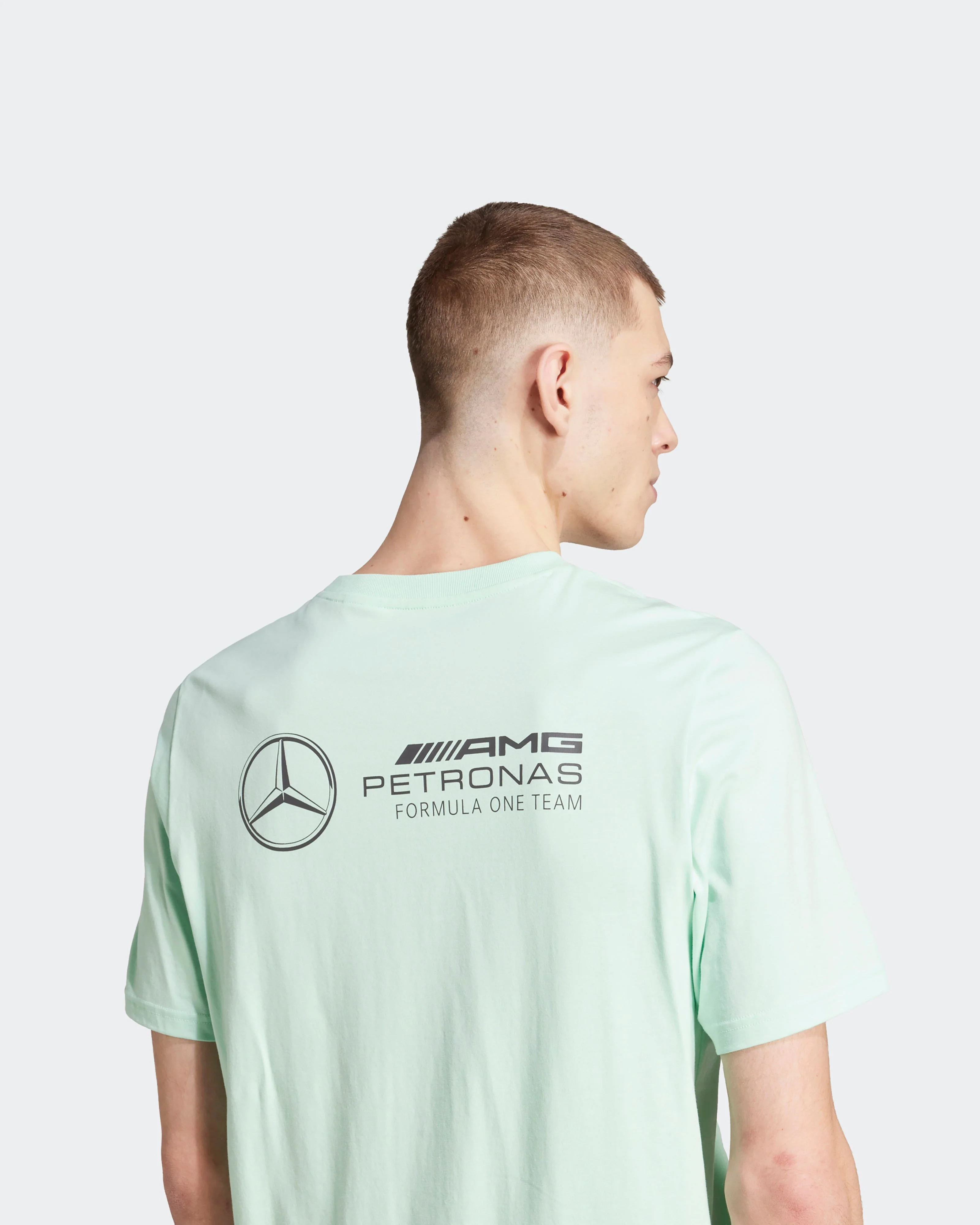 Mens Premium Woven Graphic T-Shirt Green - Image 4
