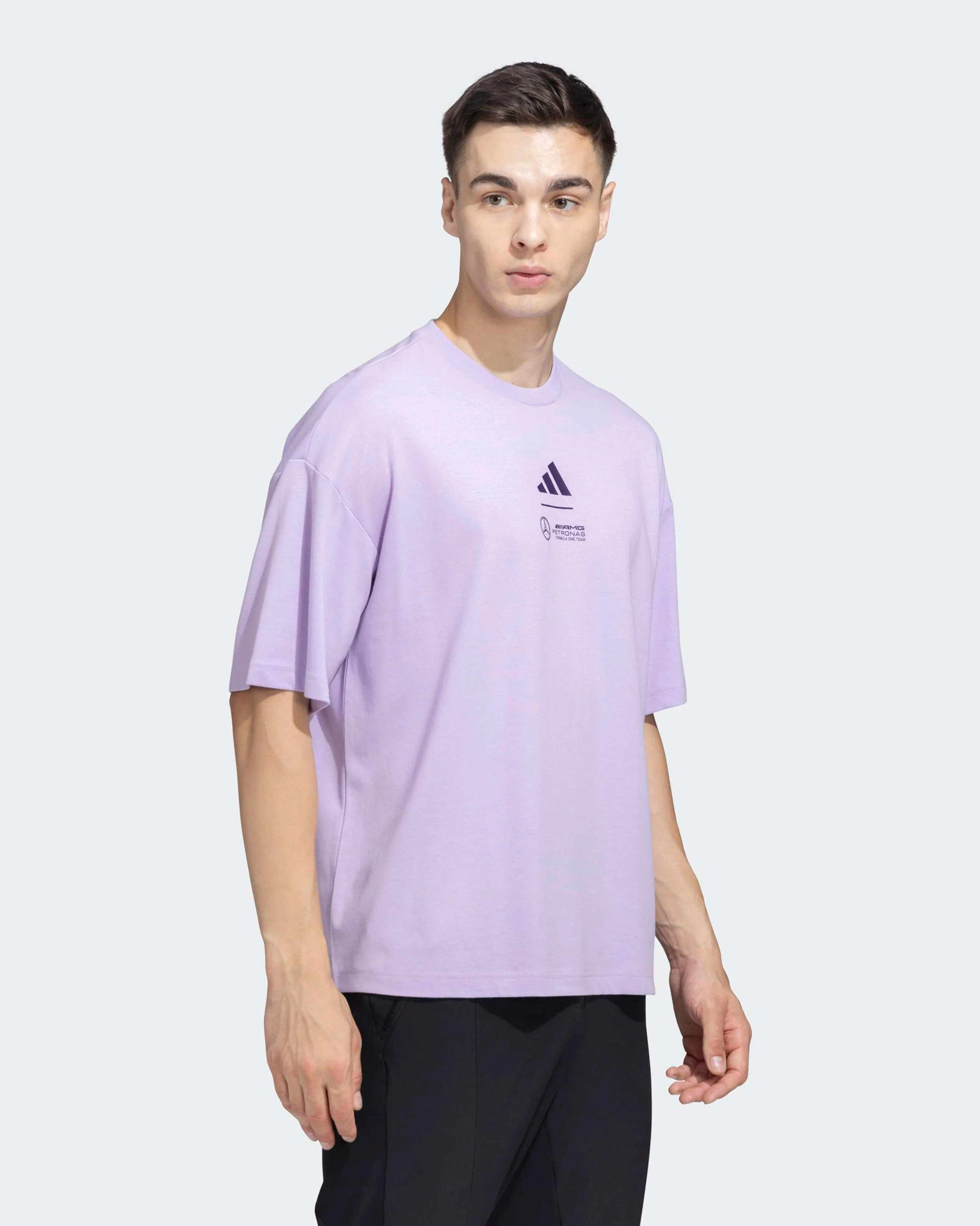 Mens Premium Woven T-shirt Purple - Image 3