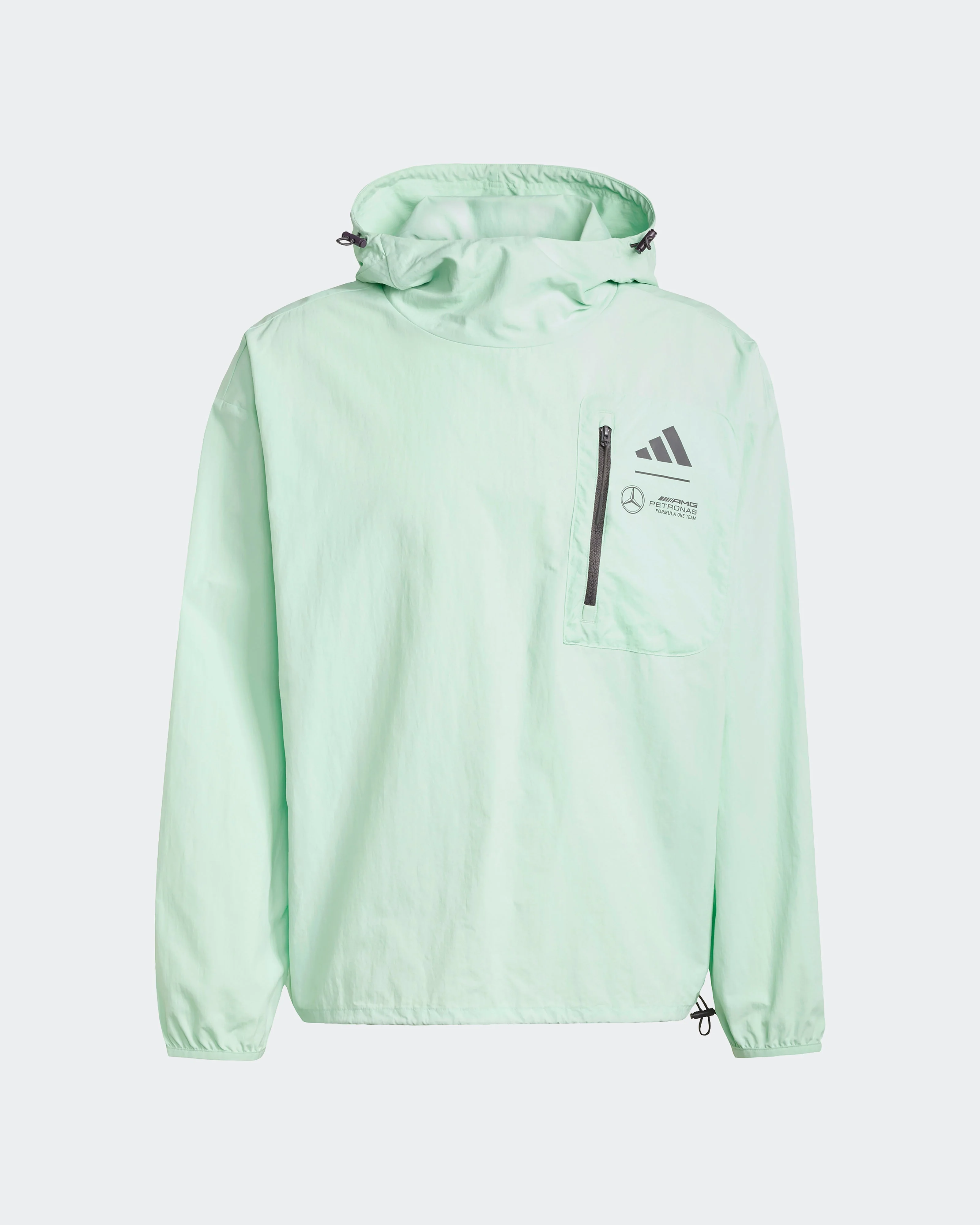 Mens Premium Woven Windbreaker Green - Image 5