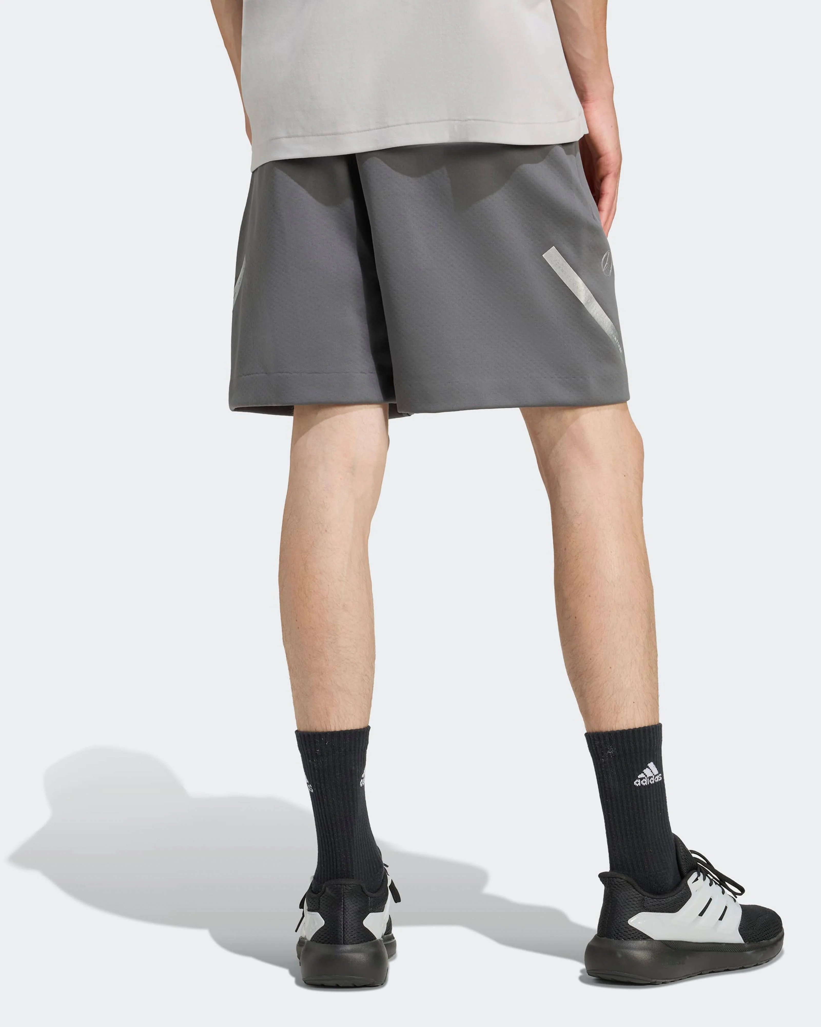 Mens Silver Arrows Shorts Grey - Image 3