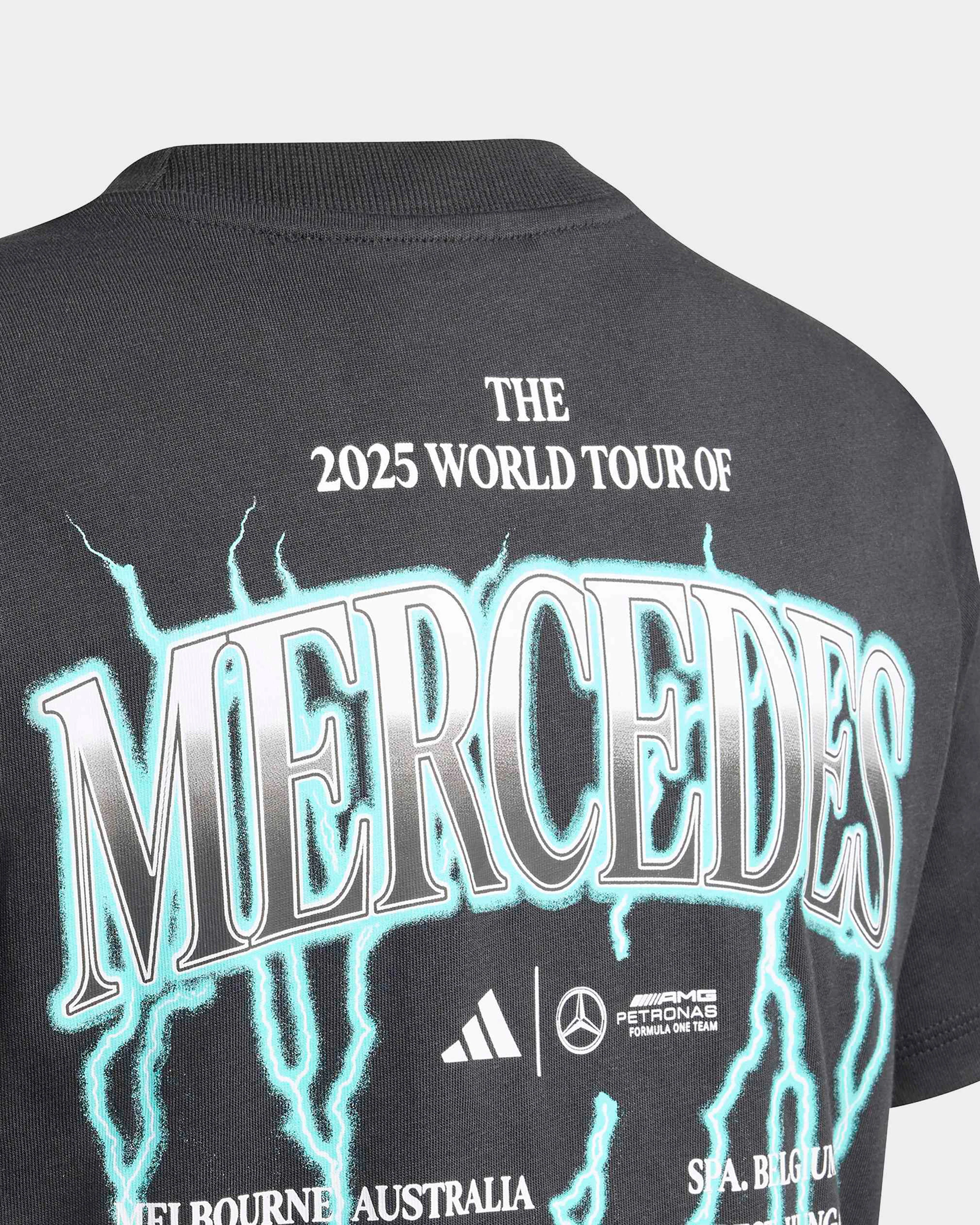 Mens World Tour Graphic T-shirt Black - Image 3