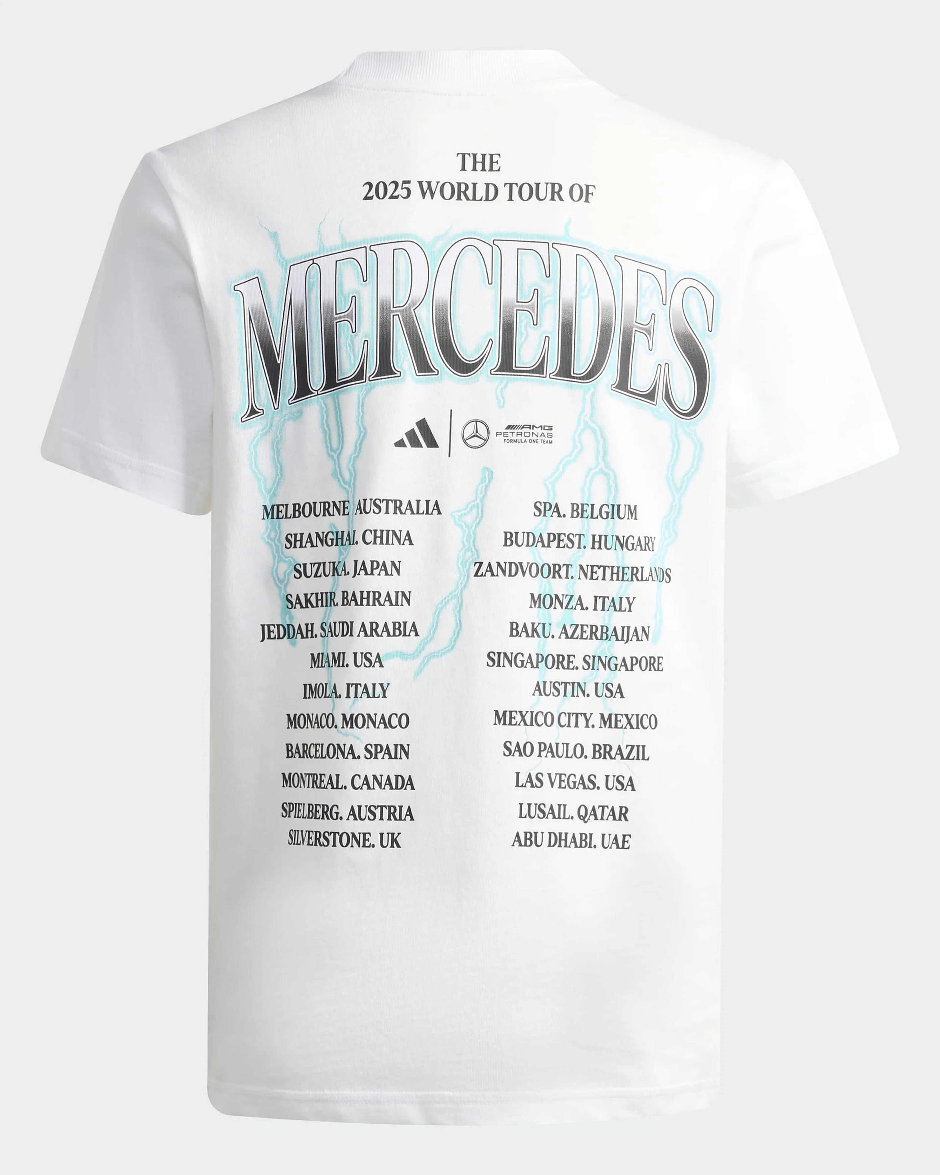 Mens World Tour Graphic T-shirt White - Image 2