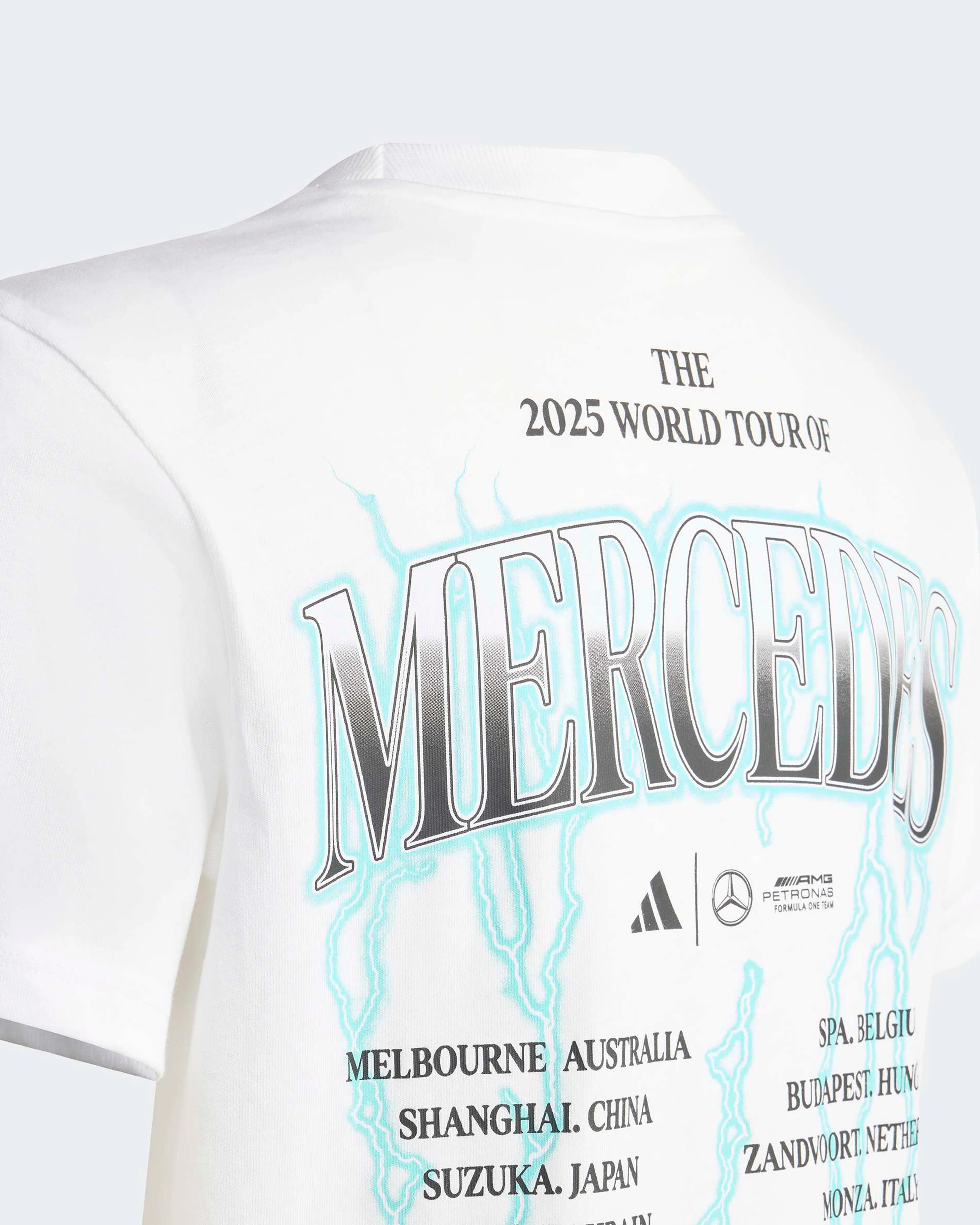 Mens World Tour Graphic T-shirt White - Image 3