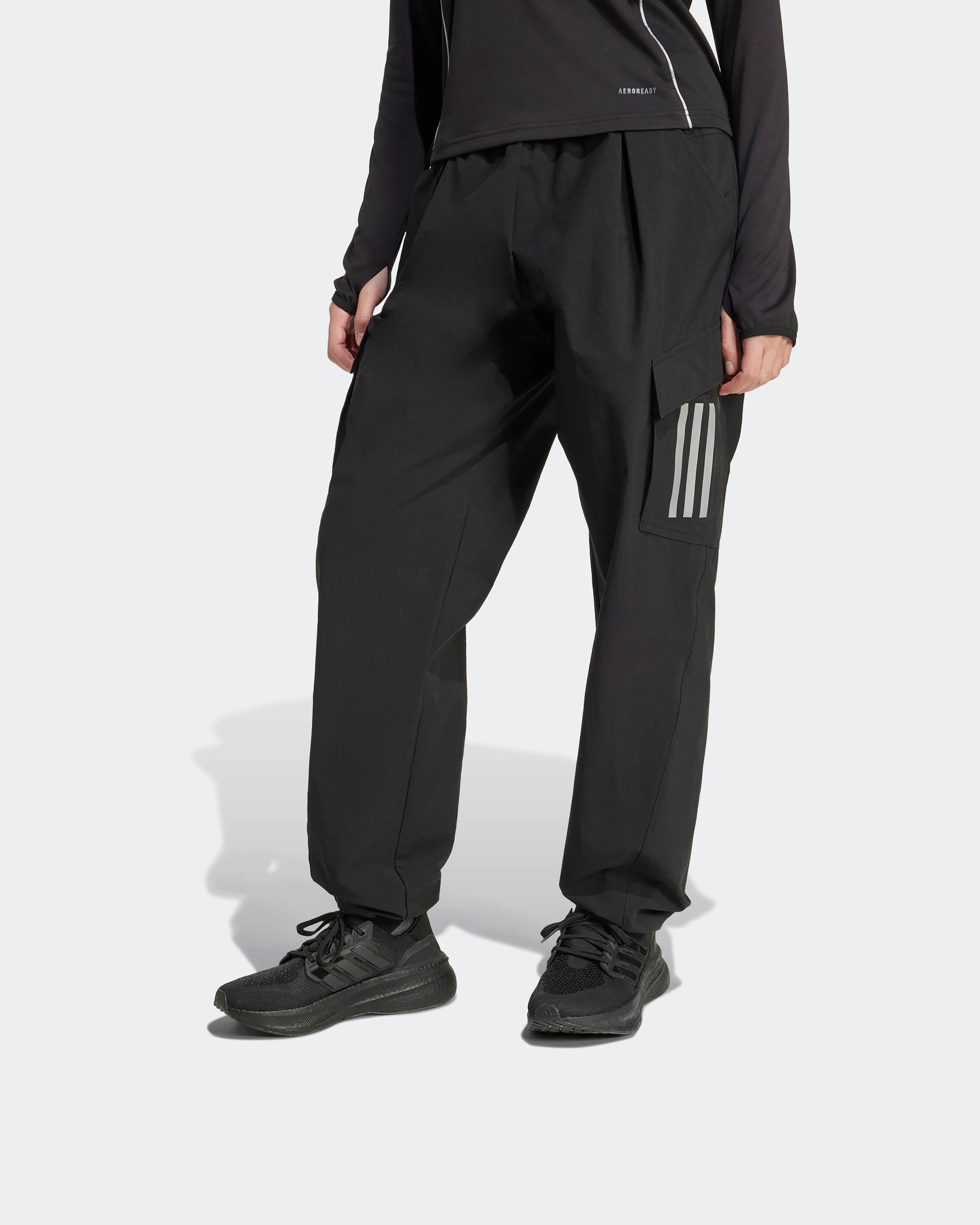 Womens 2025 Mechanics Joggers Black - Image 4