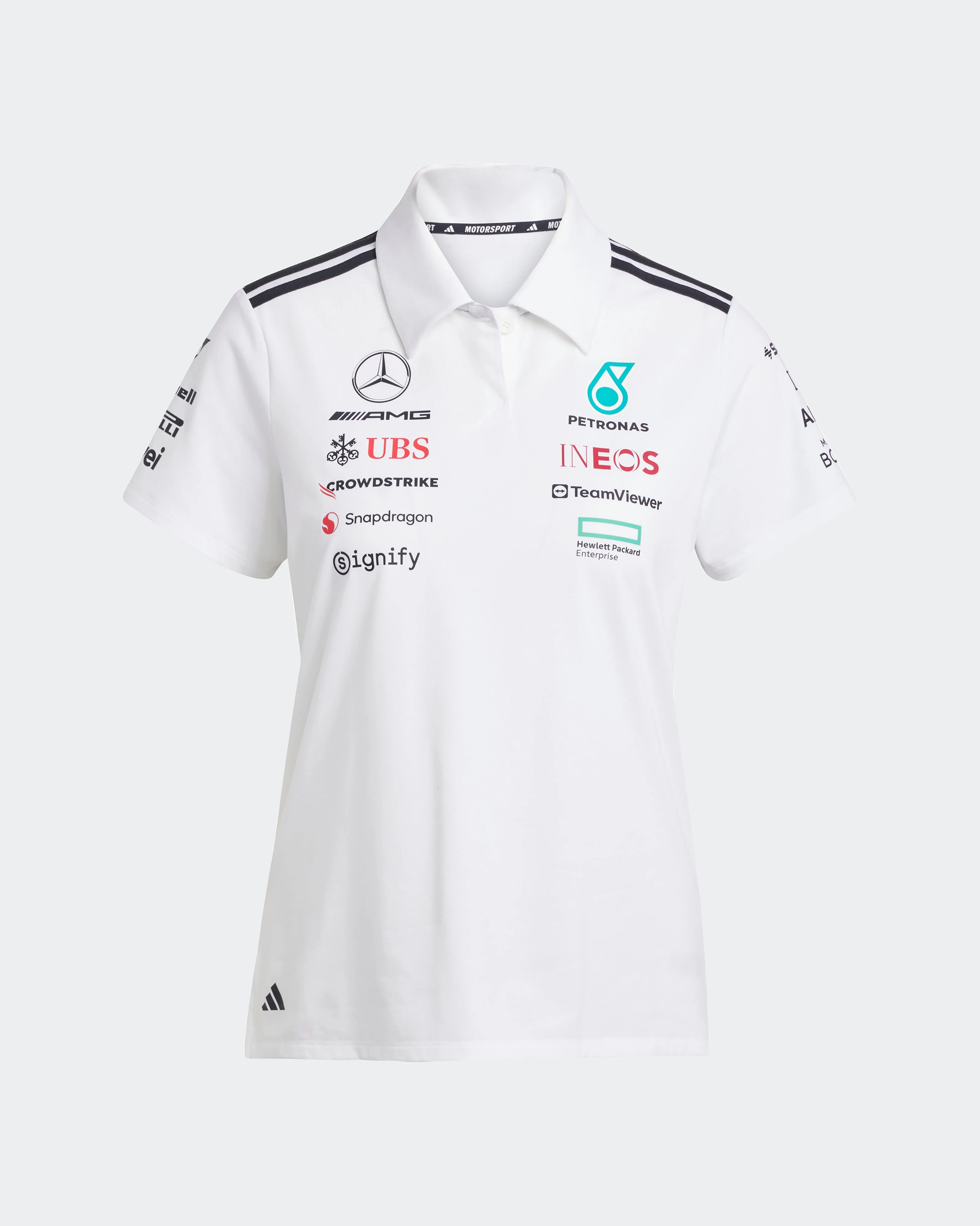 Womens 2025 Team Polo White - Image 5
