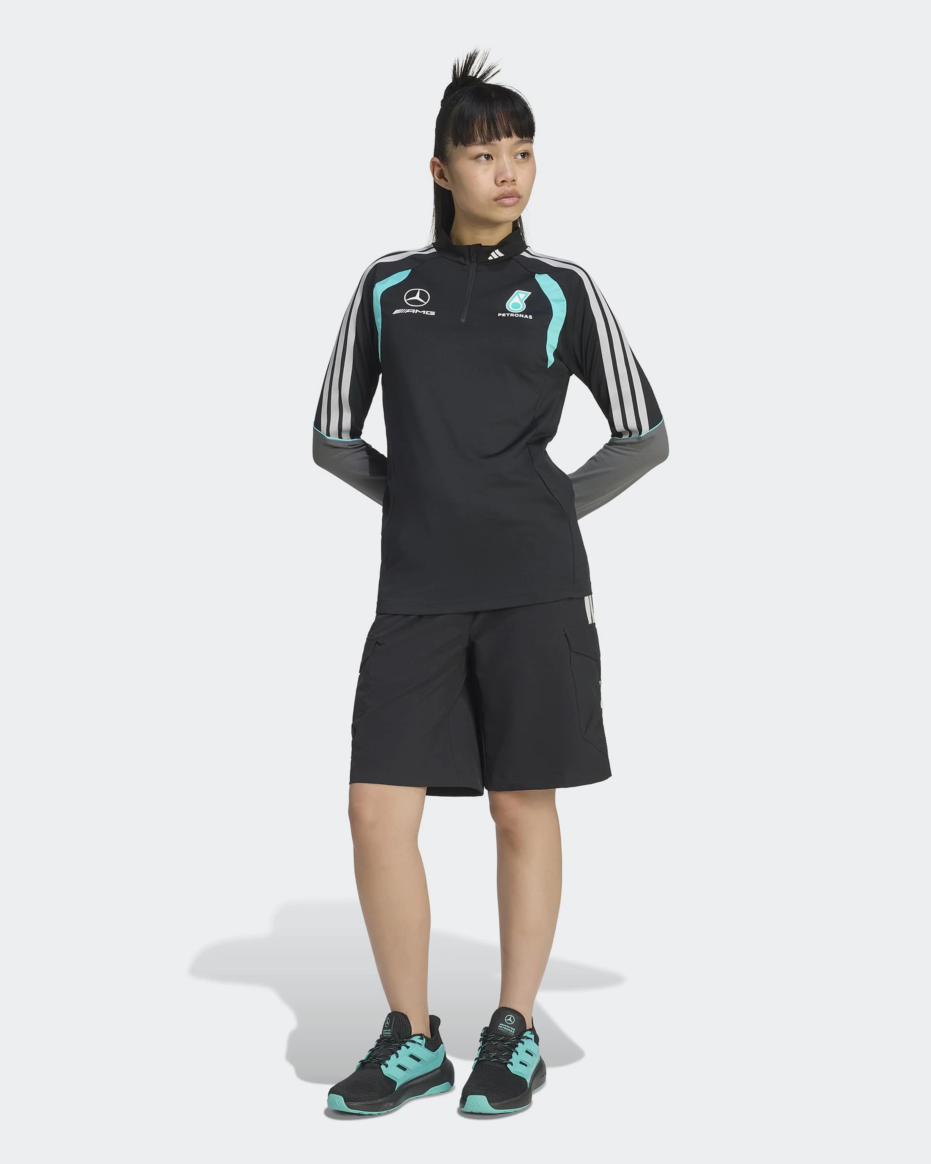 Womens 2026 Mechanics Quarter Zip Black - Image 4