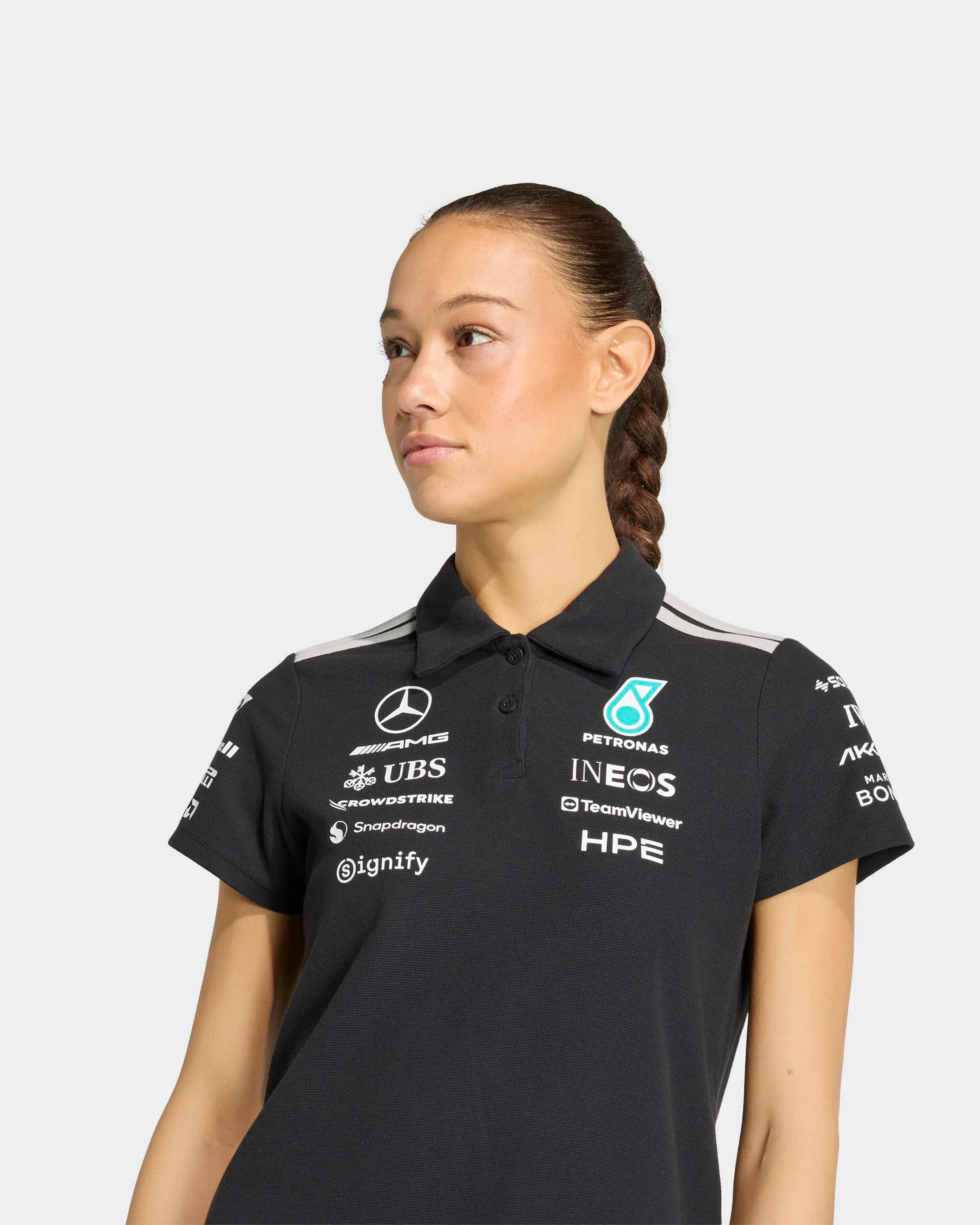 Womens 2026 Team Polo Black - Image 4