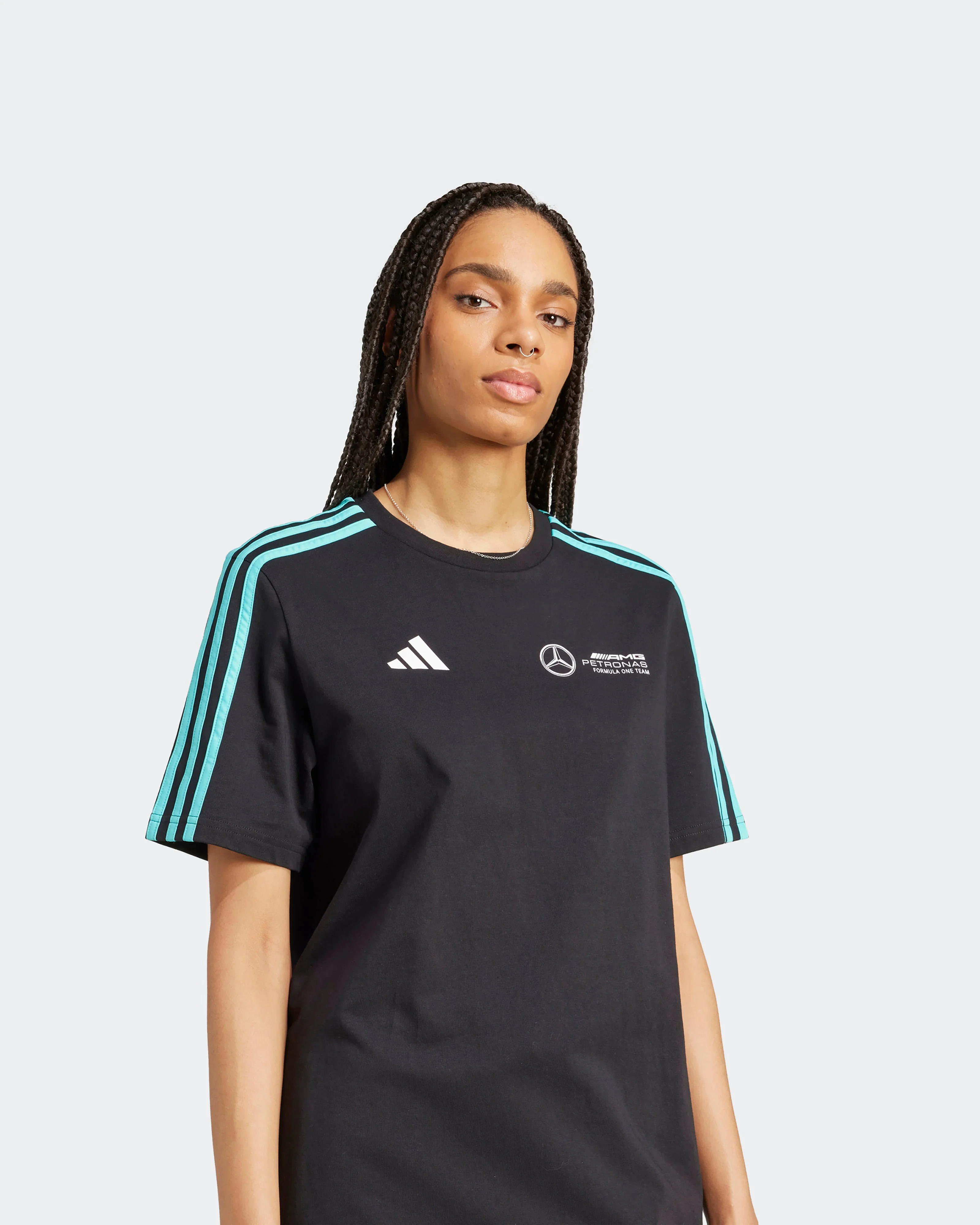 Womens DNA Tee Dress Black - Image 3